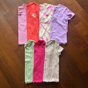 Girls Cat & Jack Short Sleeve Tees - Multicolor Pack